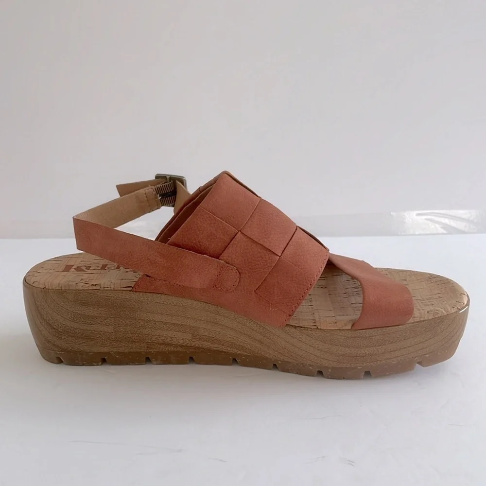 KORKS $99 Women's Fraya Comfort Wedge Platform Sandals Shoes Size 10M New